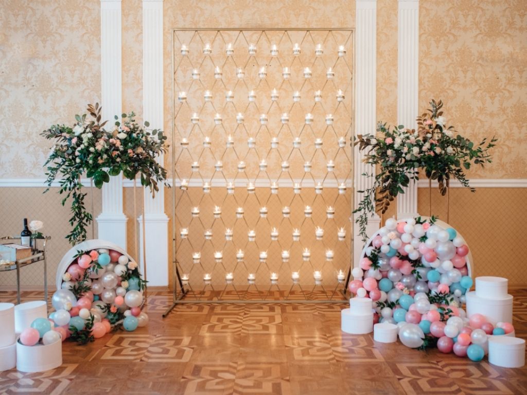 Fotobox Hochzeit - schöner Fotobox Hintergrund