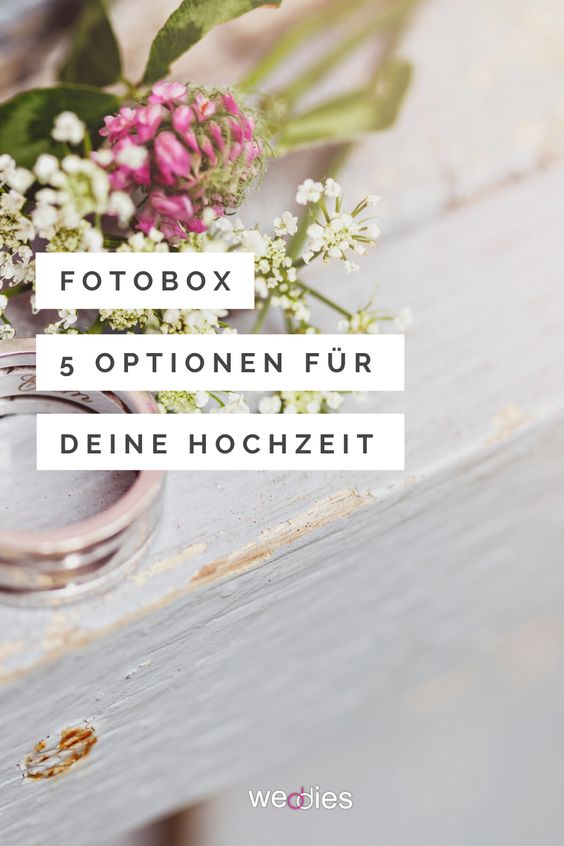 Fotobox - 5 Optionen für deine Hochzeit