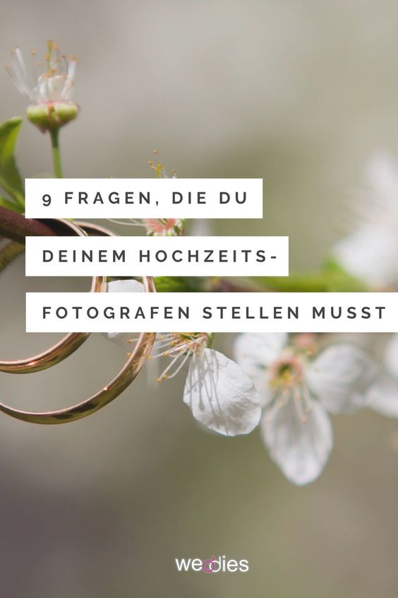 Fragen an den Hochzeitsfotograf im Kennenlerngespräch