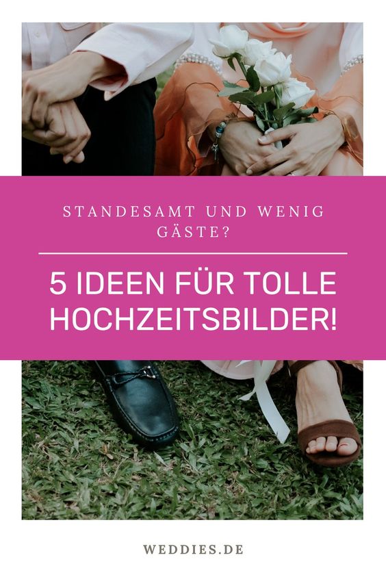 Hochzeitsfotoideen für das Standesamt mit wenigen Gästen