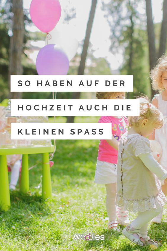 Kinderbeschäftigung Hochzeit - So haben auch die kleinen Spaß