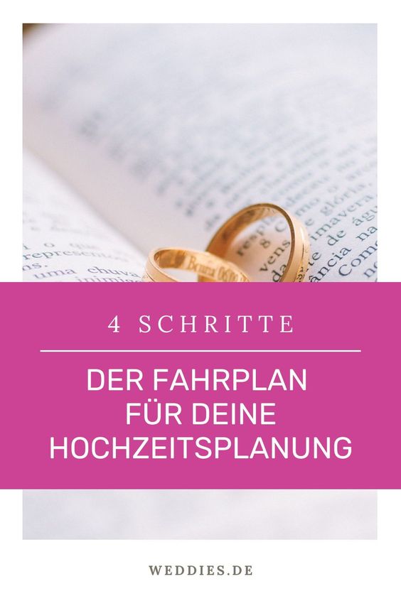 Wie plane ich eine Hochzeit - Hier kommt dein Fahrplan