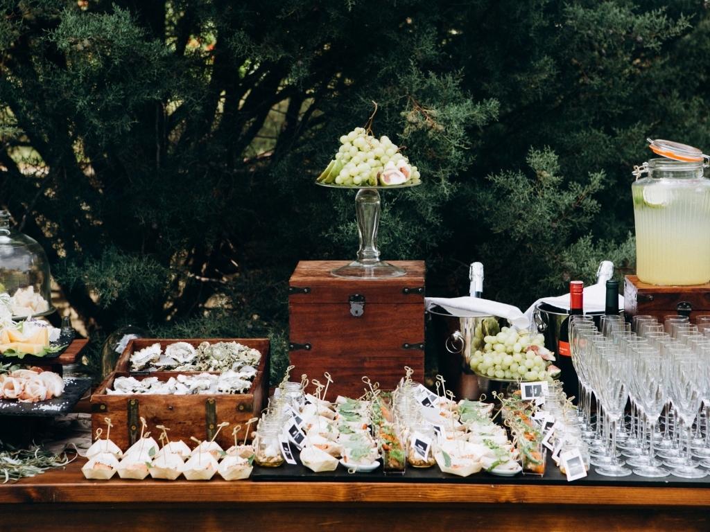 Sommerhochzeit Ideen für Snacks