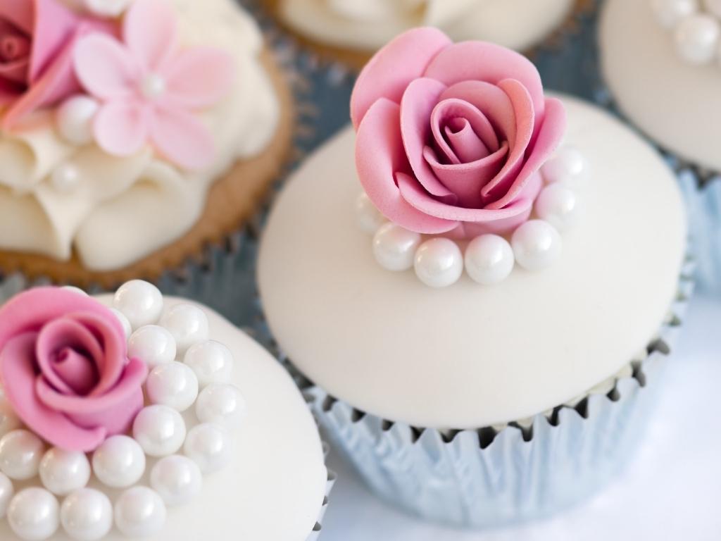 Ideen mit Perlen für die Hochzeit - Cupcakes mit Perlen