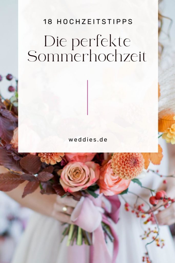 Sommerhochzeit - 18 Tipps bei Hitze