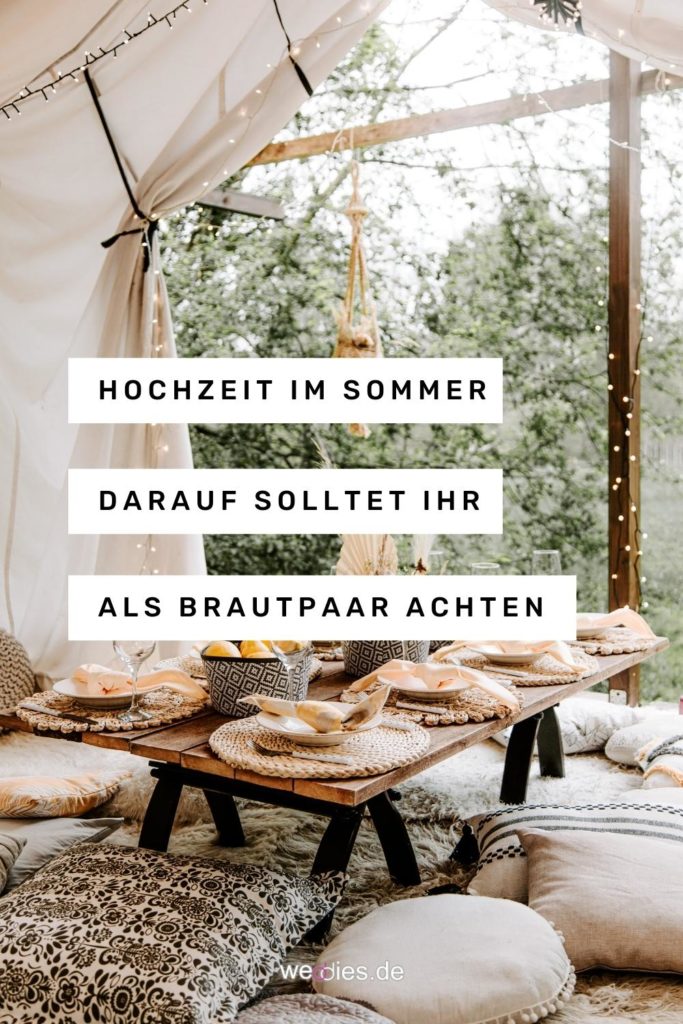 Sommerhochzeit - Tipps für das Brautpaar