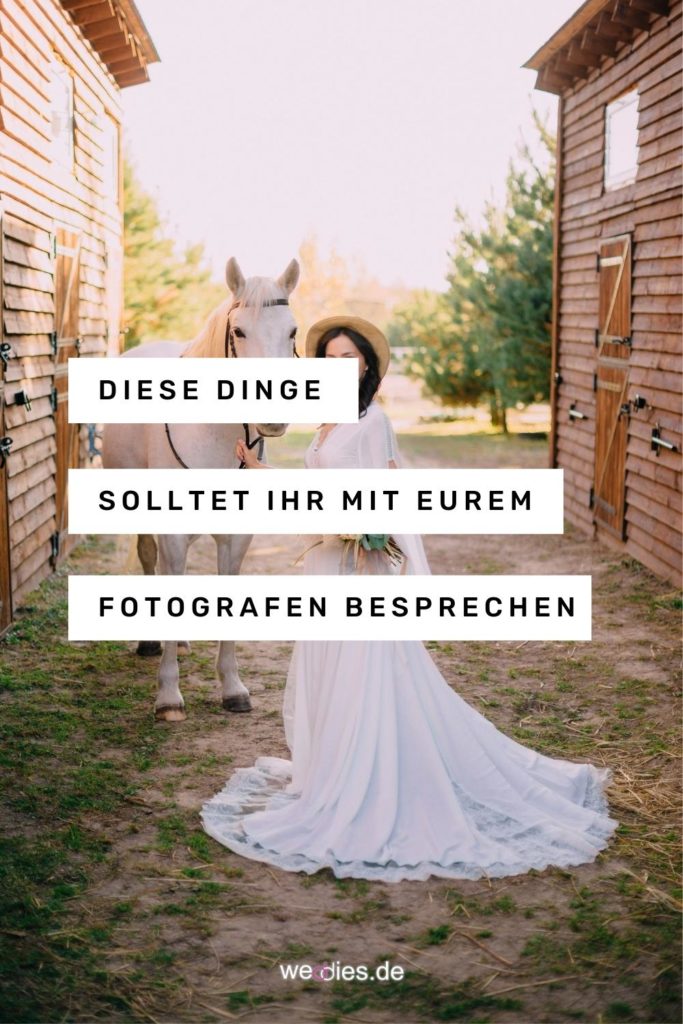 Checkliste für Hochzeitsfotos - Diese Dinge solltet ihr mit eurem Fotografen besprechen