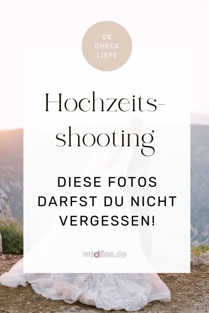 Checkliste für Hochzeitsfotos - Diese Fotos darfst du nicht vergessen