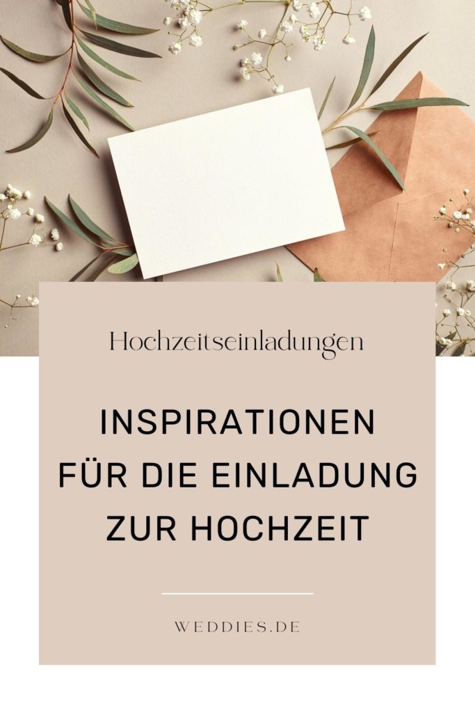 Hochzeitseinladung - Inspirationen für die Einladung zur Hochzeit