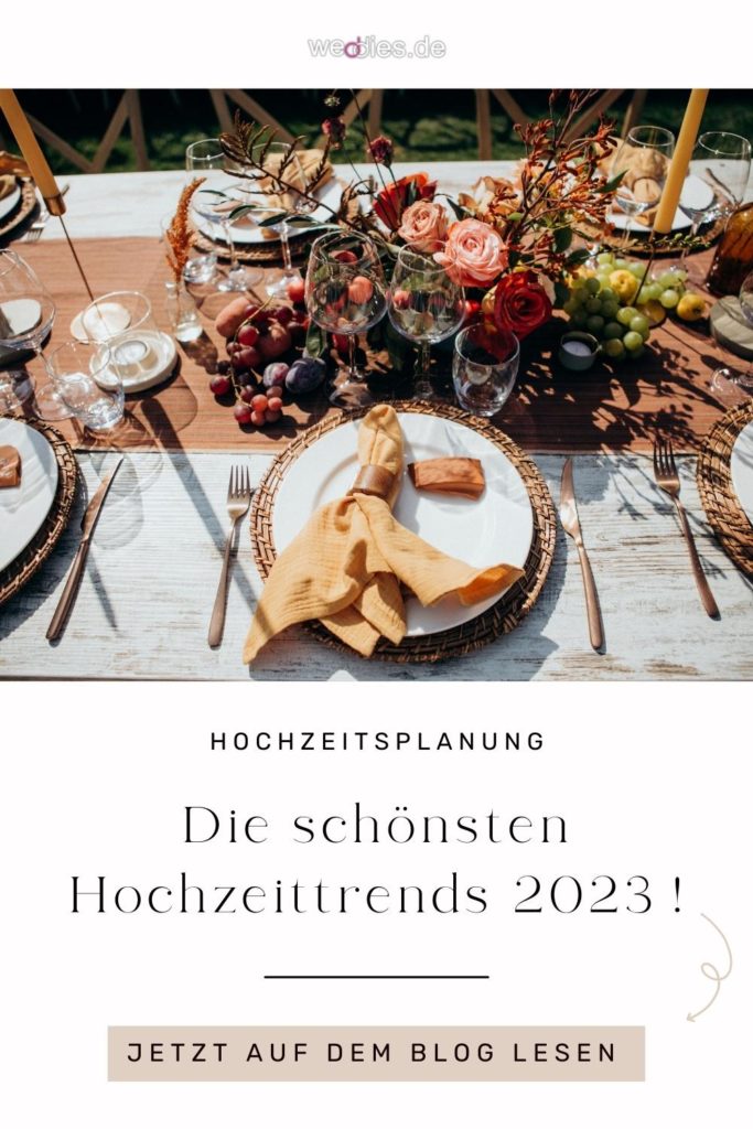 Die schönsten Hochzeitstrends 2023