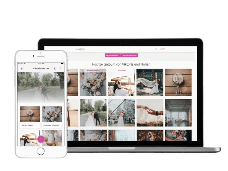 Hochzeitsfotos für Gäste online stellen mit Passwort