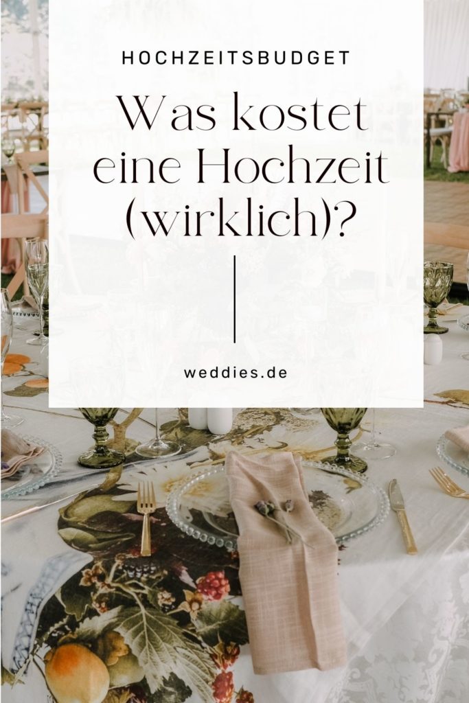 Was kostet eine Hochzeit wirklich?