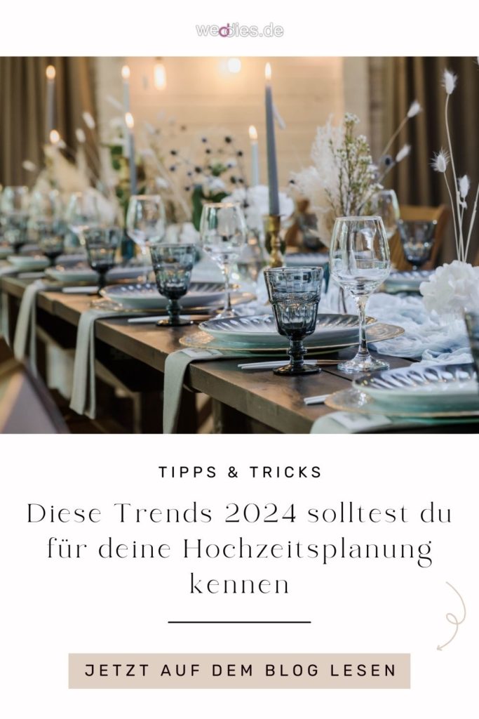 Diese Hochzeitstrends 2024 solltest du für deine Hochzeitsplanung kennen