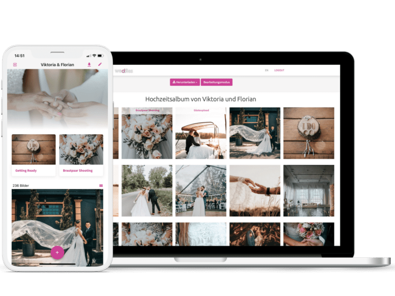 Online Fotogalerie für Hochzeiten