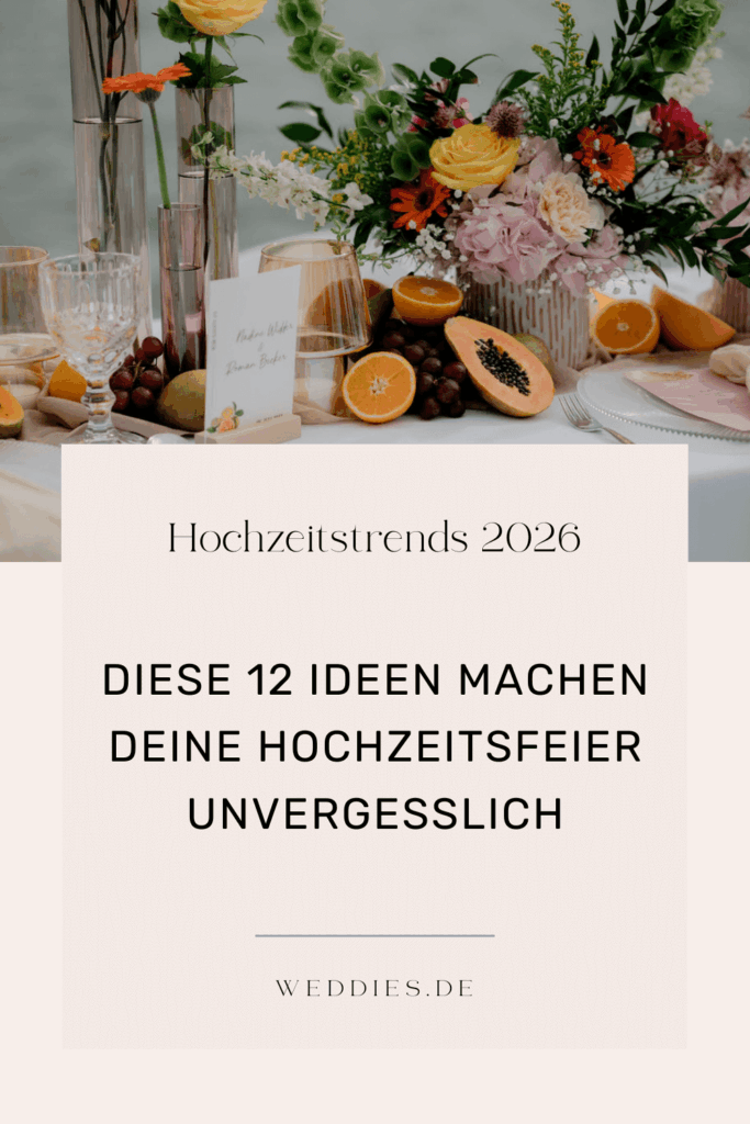 Hochzeitstrends 2026