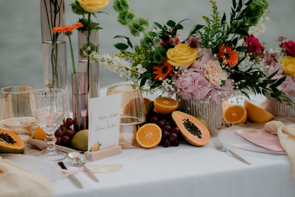 Hochzeitstrends 2026: essbare Tischdeko