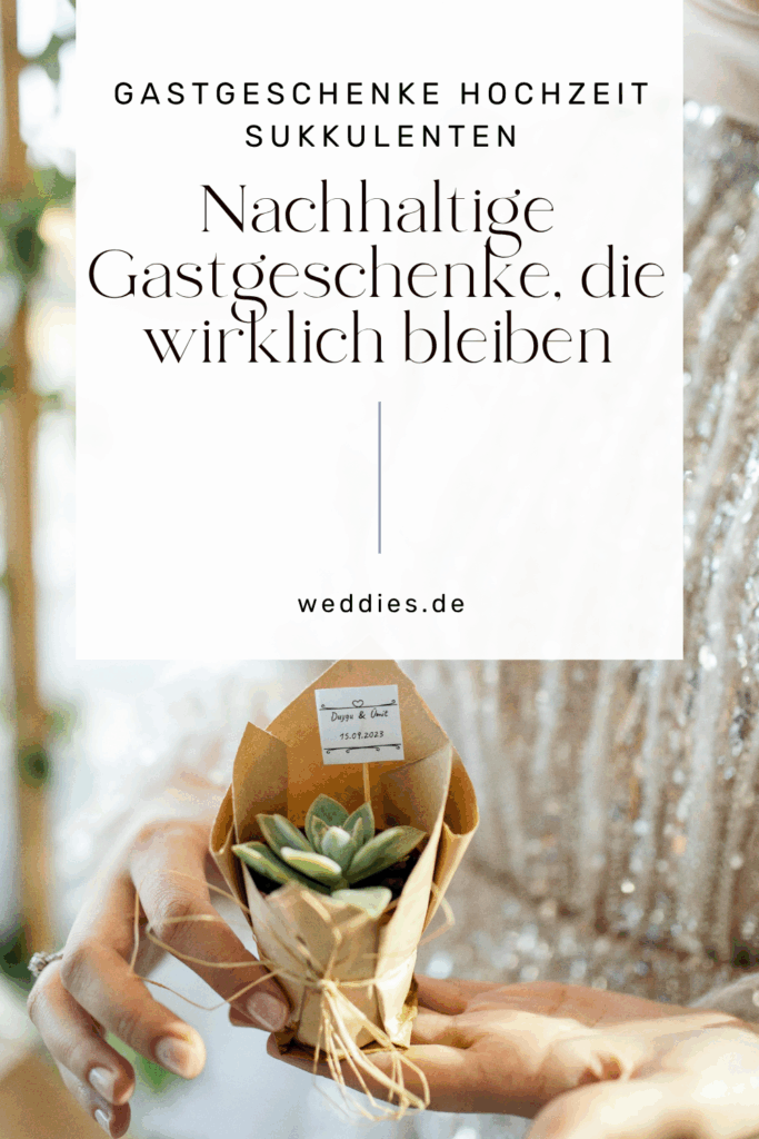 DIY-Gastgeschenk Hochzeit Sukkulente