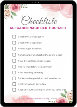 checkliste-aufagben-nach-der-hochzeit Aufgaben nach der Hochzeit als Checkliste